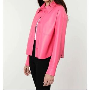 NWT $148  Dolce Cabo Vegan Leather Short Shocker-hot Pink XS barbie core